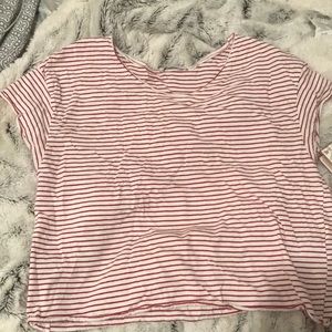 Zara striped crop top
